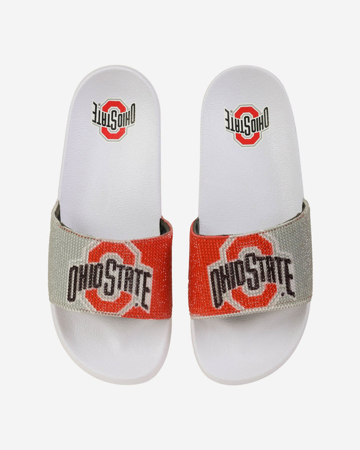 Ohio State Buckeyes Womens Big Logo Shimmer Slide FOCO S - FOCO.com