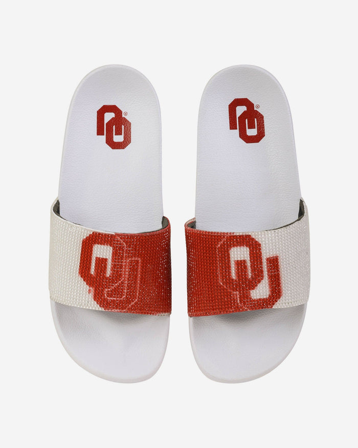 Oklahoma Sooners Womens Big Logo Shimmer Slide FOCO S - FOCO.com