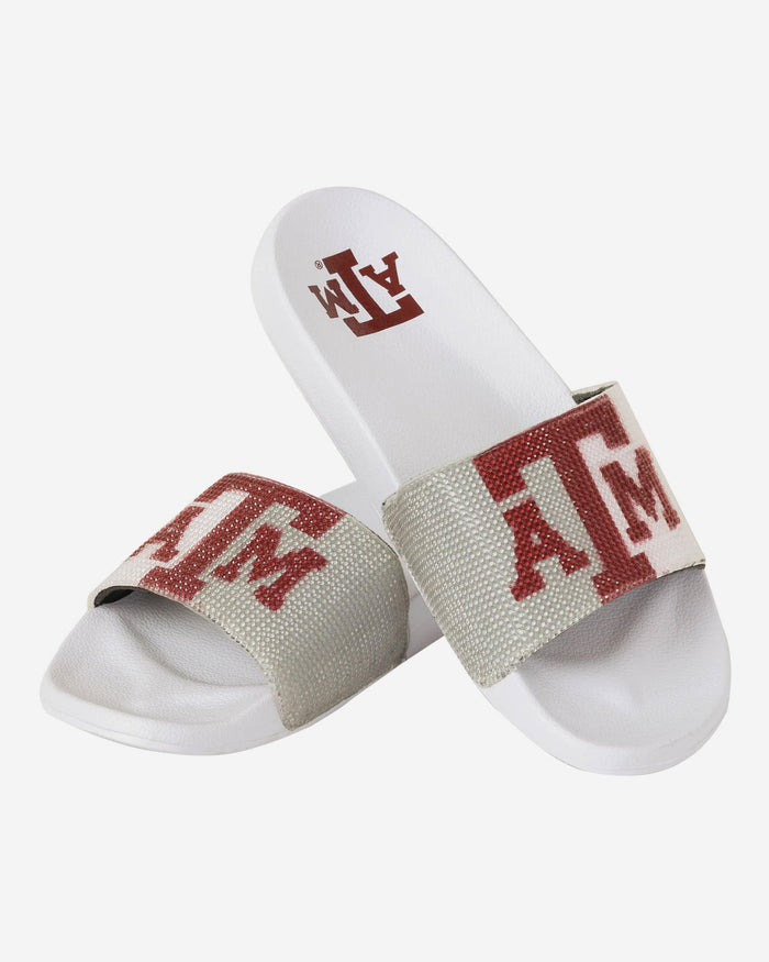 Texas A&M Aggies Womens Big Logo Shimmer Slide FOCO - FOCO.com