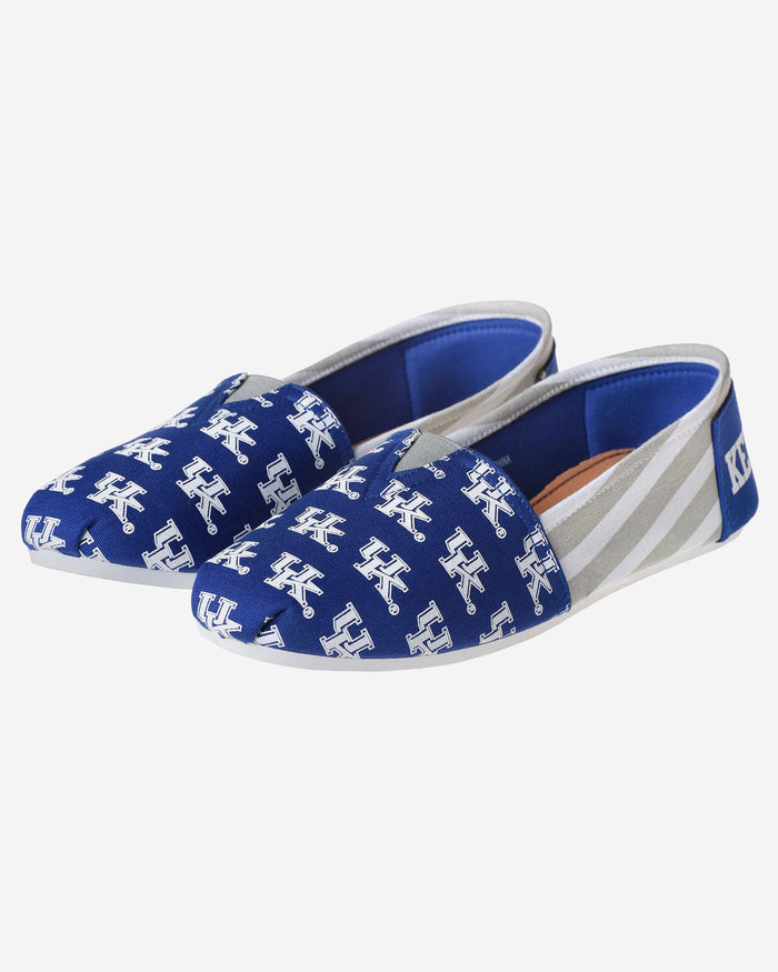 Kentucky Wildcats Womens Stripe Canvas Shoe FOCO - FOCO.com