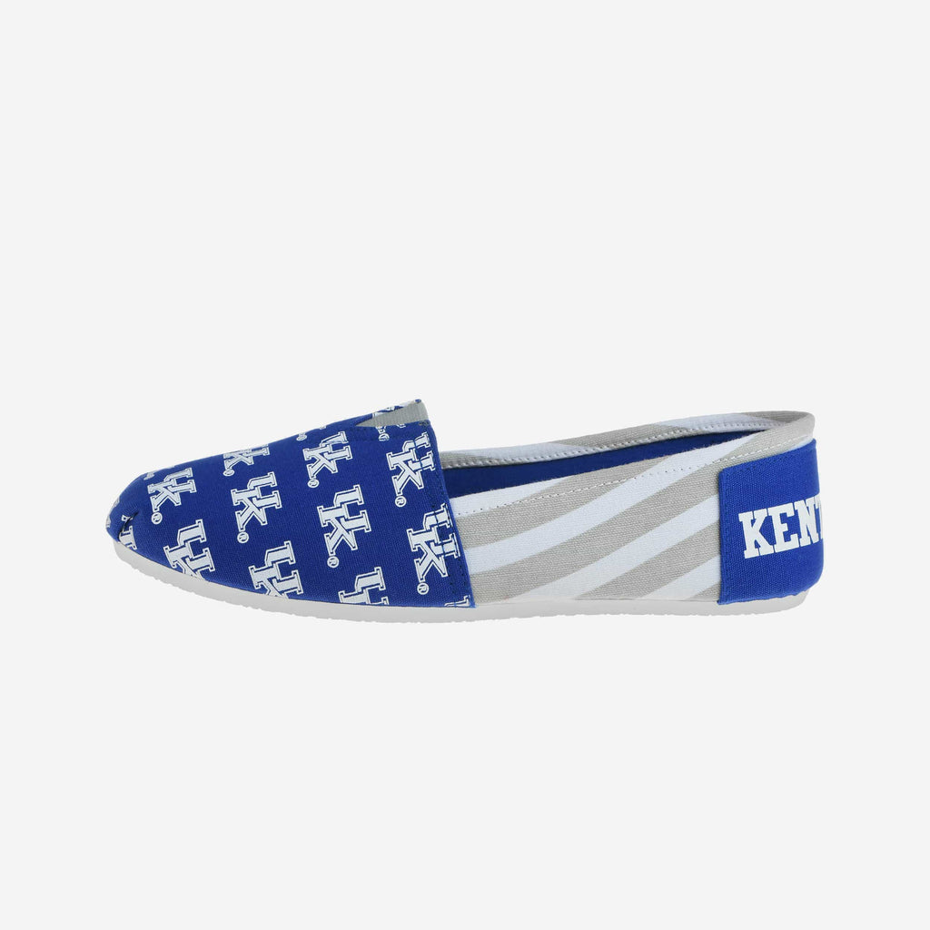 Kentucky Wildcats Womens Stripe Canvas Shoe FOCO - FOCO.com