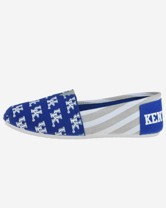 Kentucky Wildcats Womens Stripe Canvas Shoe FOCO - FOCO.com