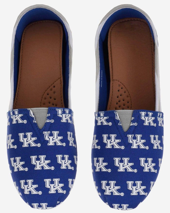 Kentucky Wildcats Womens Stripe Canvas Shoe FOCO - FOCO.com