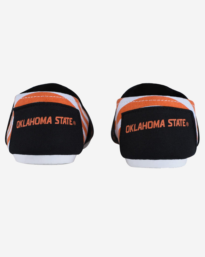 Oklahoma State Cowboys Womens Stripe Canvas Shoe FOCO - FOCO.com