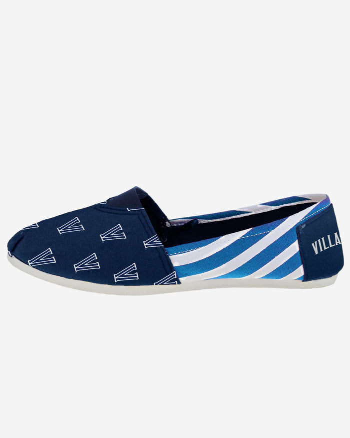 Villanova Wildcats Womens Stripe Canvas Shoe FOCO - FOCO.com