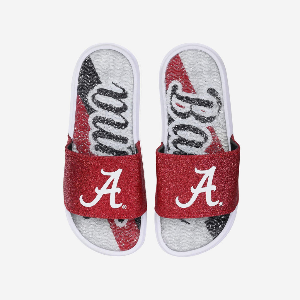 Alabama Crimson Tide Womens Glitter Gel Slide FOCO S - FOCO.com