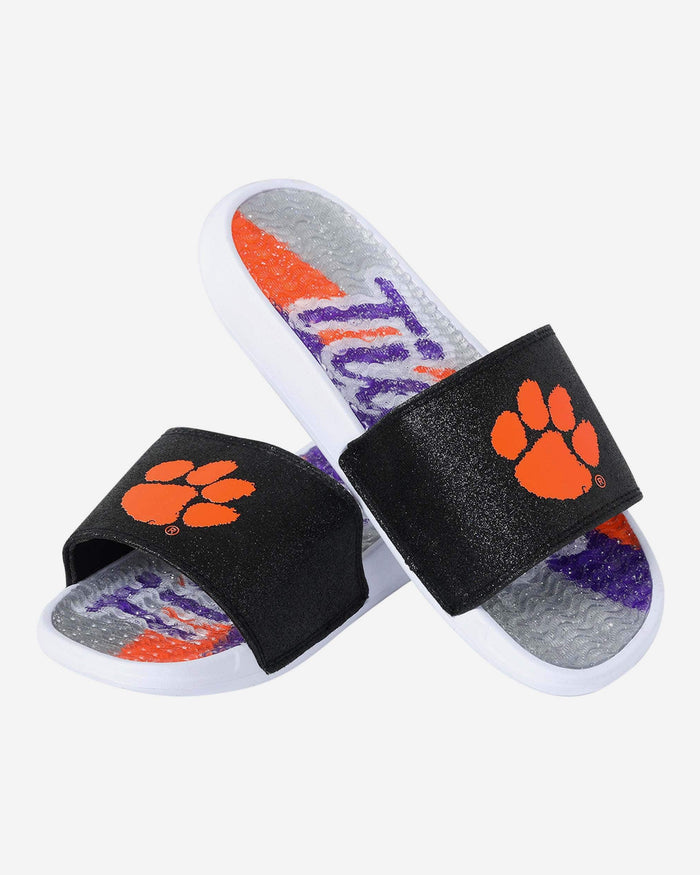 Clemson Tigers Womens Glitter Gel Slide FOCO - FOCO.com