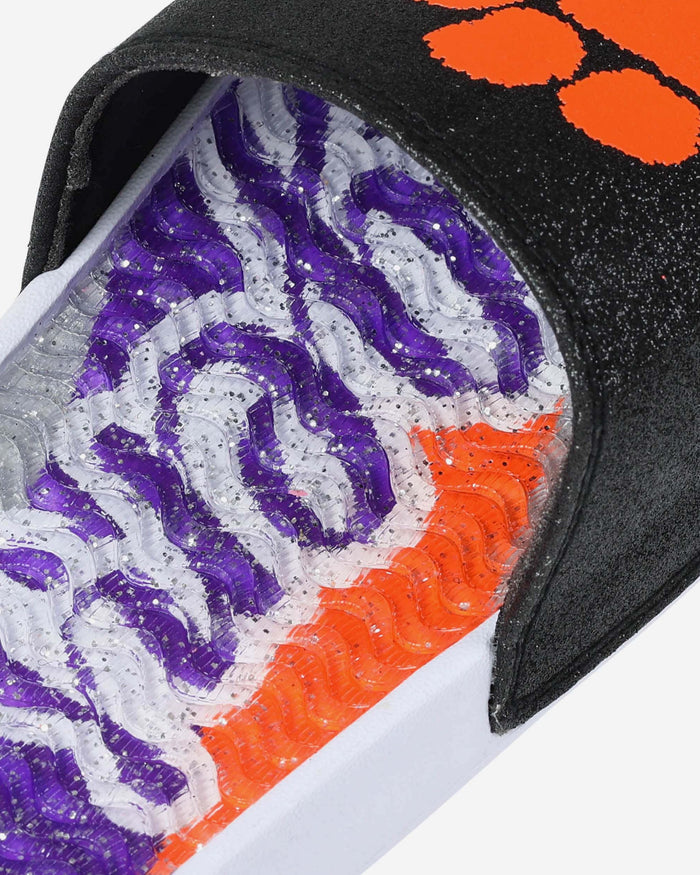 Clemson Tigers Womens Glitter Gel Slide FOCO - FOCO.com