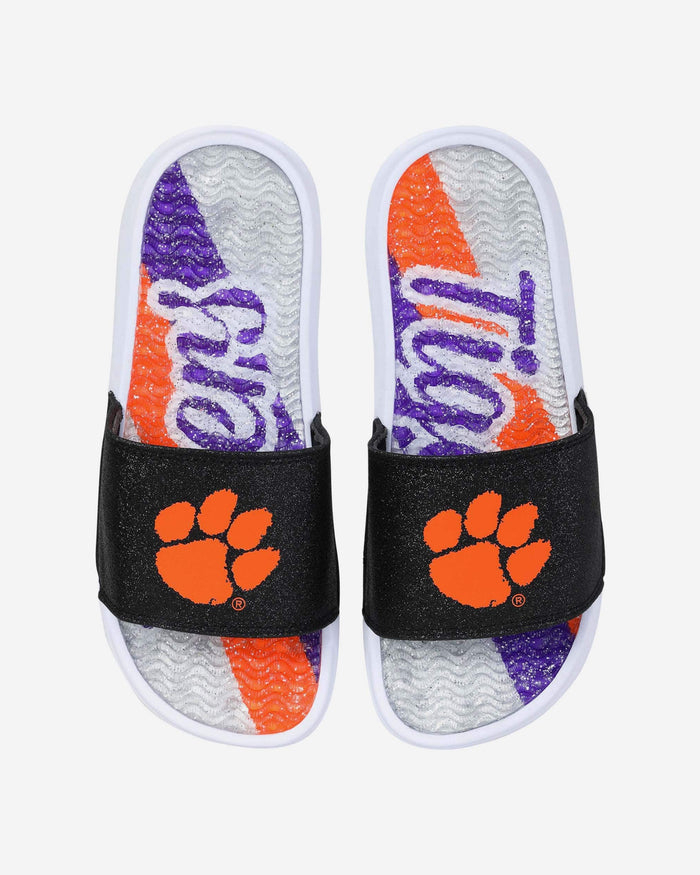 Clemson Tigers Womens Glitter Gel Slide FOCO S - FOCO.com