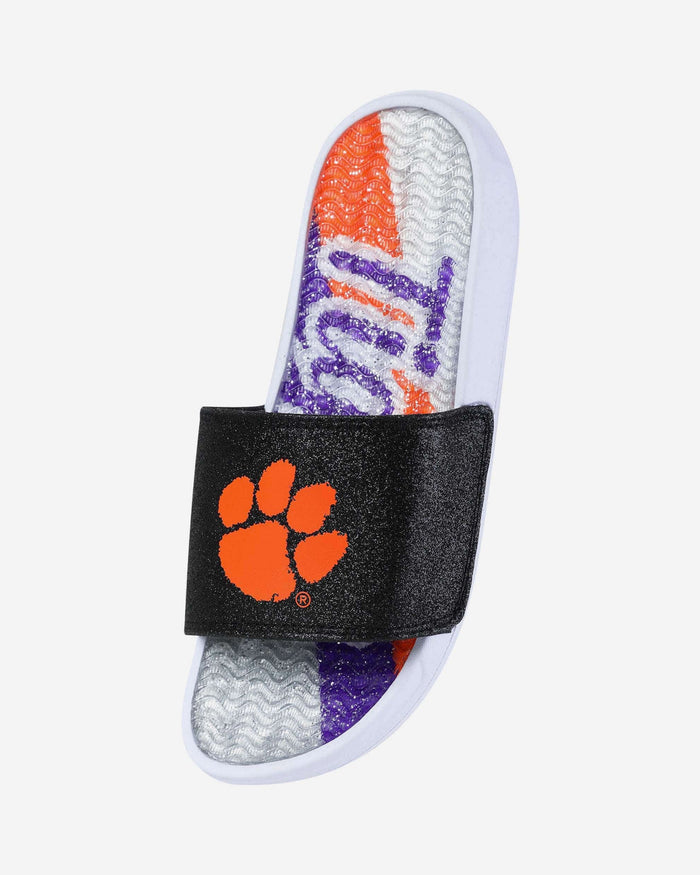 Clemson Tigers Womens Glitter Gel Slide FOCO - FOCO.com