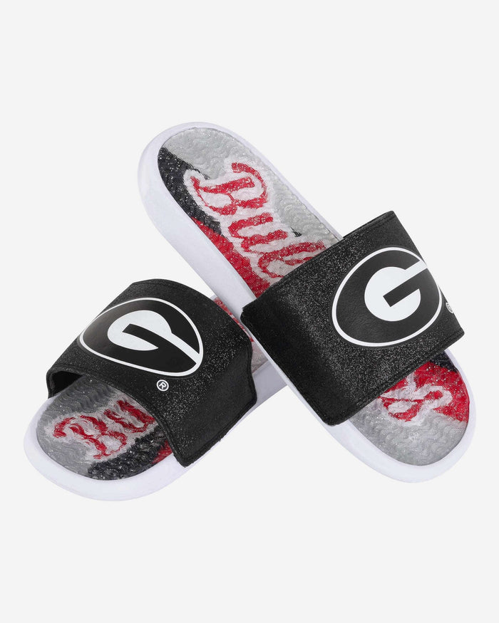 Georgia Bulldogs Womens Glitter Gel Slide FOCO - FOCO.com