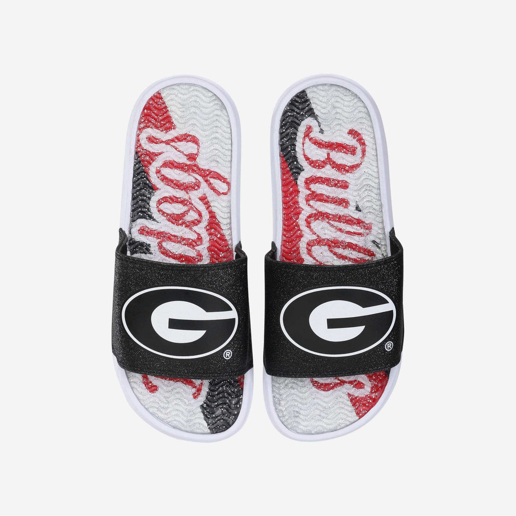 Georgia Bulldogs Womens Glitter Gel Slide FOCO S - FOCO.com