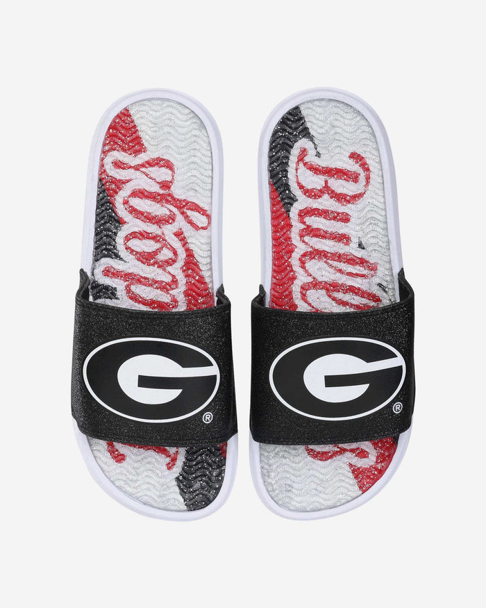 Georgia Bulldogs Womens Glitter Gel Slide FOCO S - FOCO.com