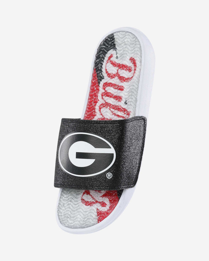 Georgia Bulldogs Womens Glitter Gel Slide FOCO - FOCO.com