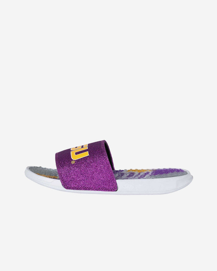 LSU Tigers Womens Glitter Gel Slide FOCO - FOCO.com