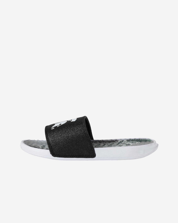 Michigan State Spartans Womens Glitter Gel Slide FOCO - FOCO.com