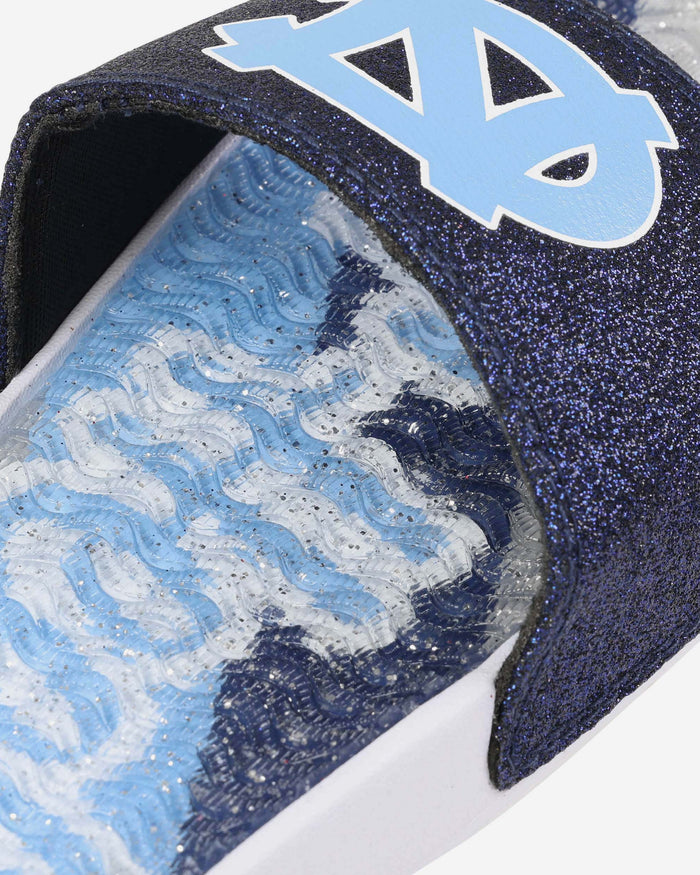 North Carolina Tar Heels Womens Glitter Gel Slide FOCO - FOCO.com