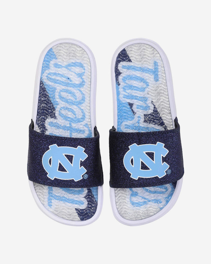 North Carolina Tar Heels Womens Glitter Gel Slide FOCO S - FOCO.com