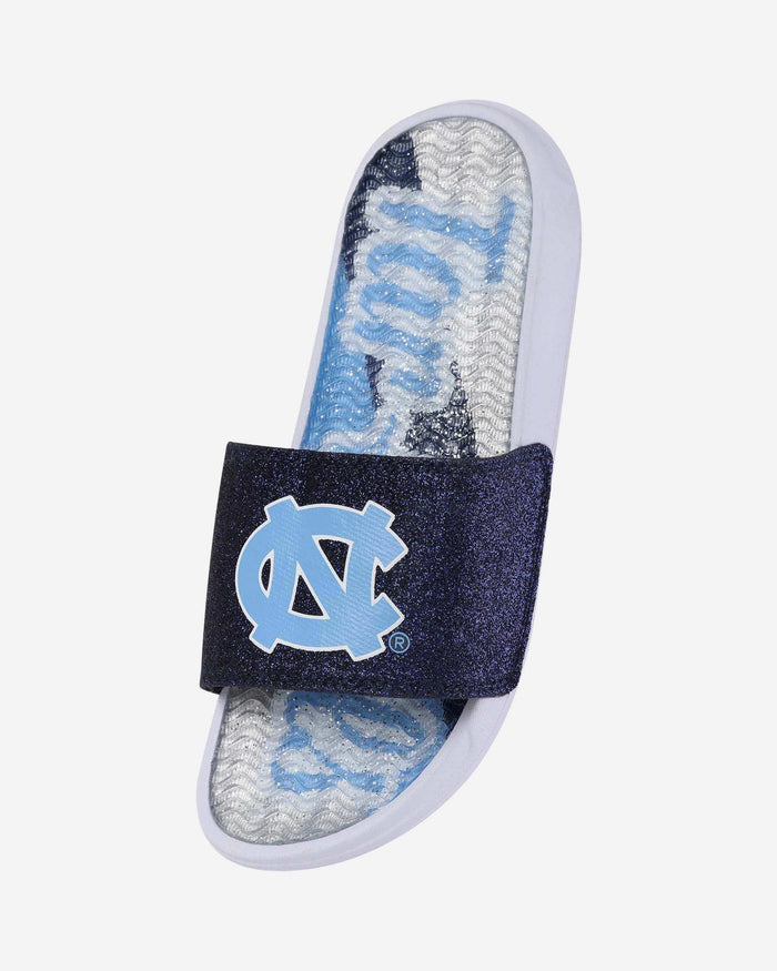 North Carolina Tar Heels Womens Glitter Gel Slide FOCO - FOCO.com