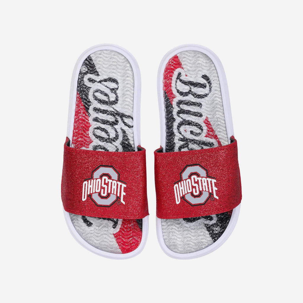 Ohio State Buckeyes Womens Glitter Gel Slide FOCO S - FOCO.com