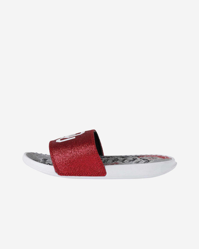 Oklahoma Sooners Womens Glitter Gel Slide FOCO - FOCO.com