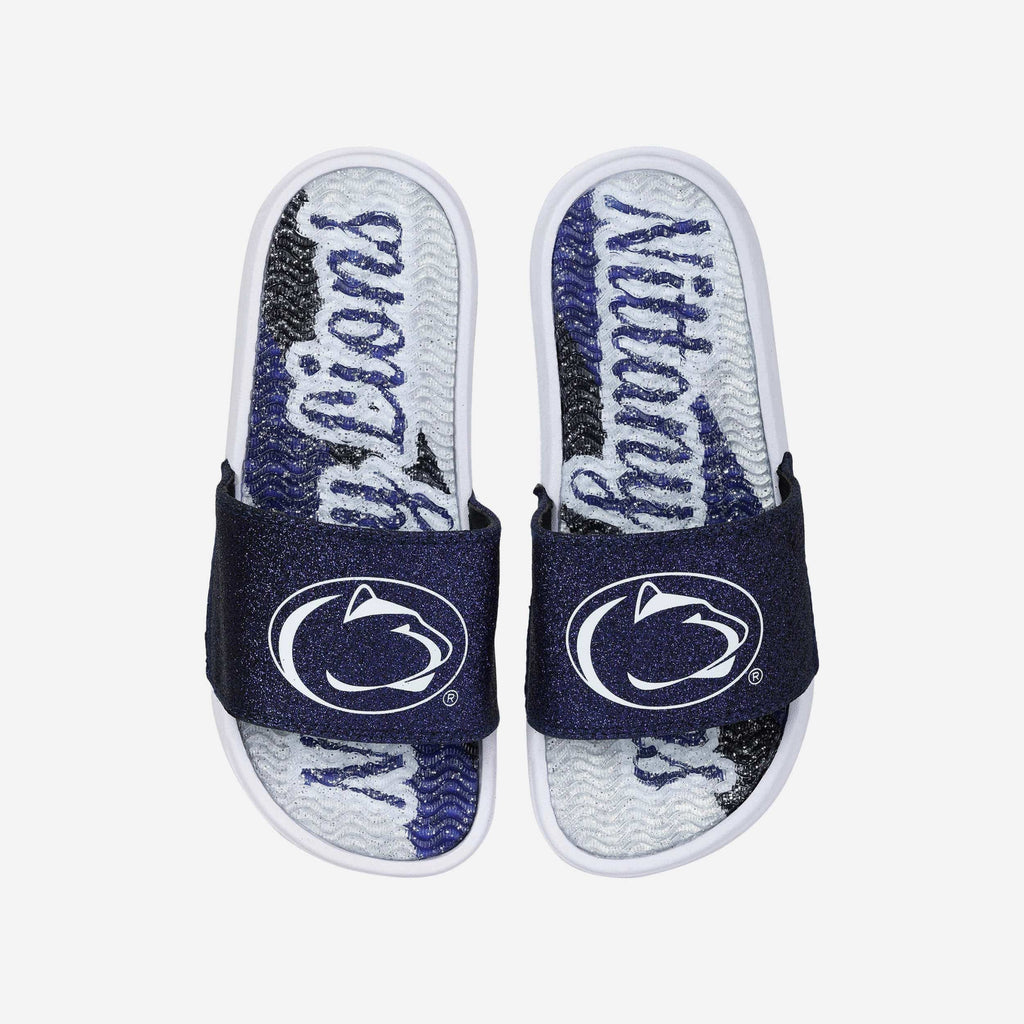 Penn State Nittany Lions Womens Glitter Gel Slide FOCO S - FOCO.com