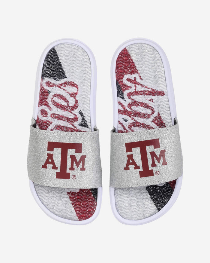 Texas A&M Aggies Womens Glitter Gel Slide FOCO S - FOCO.com