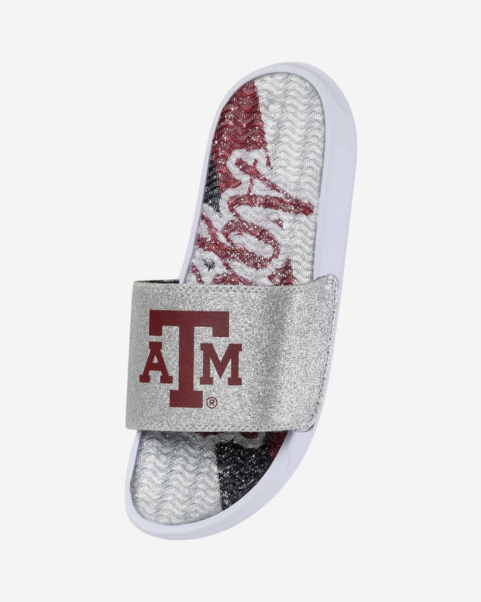 Texas A&M Aggies Womens Glitter Gel Slide FOCO - FOCO.com