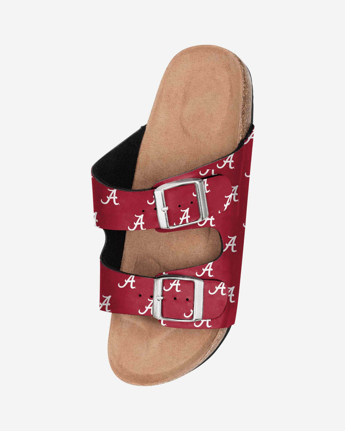 Alabama Crimson Tide Womens Team Logo Double Buckle Sandal FOCO - FOCO.com