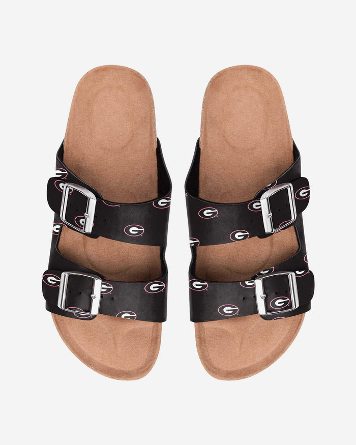 Georgia Bulldogs Womens Team Logo Double Buckle Sandal FOCO S - FOCO.com