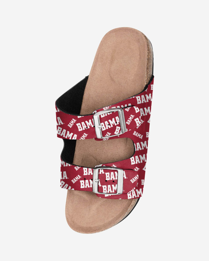 Alabama Crimson Tide Womens Mini Print Double Buckle Sandal FOCO - FOCO.com