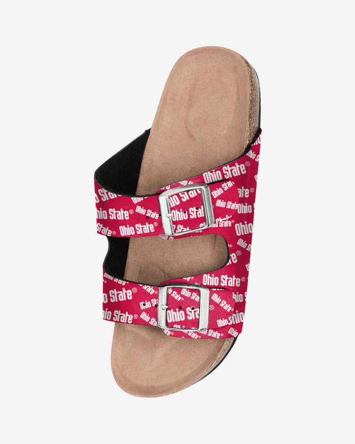 Ohio State Buckeyes Womens Mini Print Double Buckle Sandal FOCO - FOCO.com