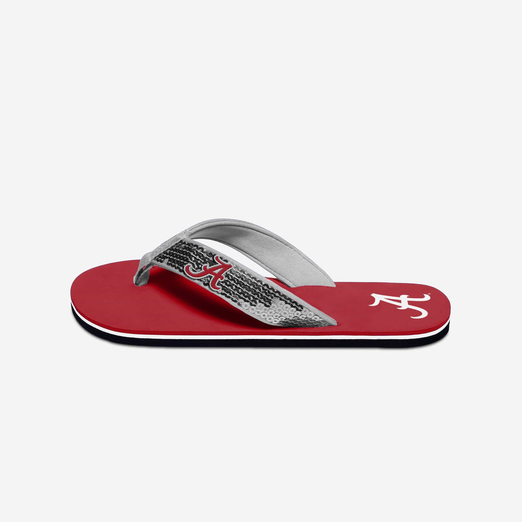 Alabama Crimson Tide Womens Sequin Flip Flop FOCO - FOCO.com