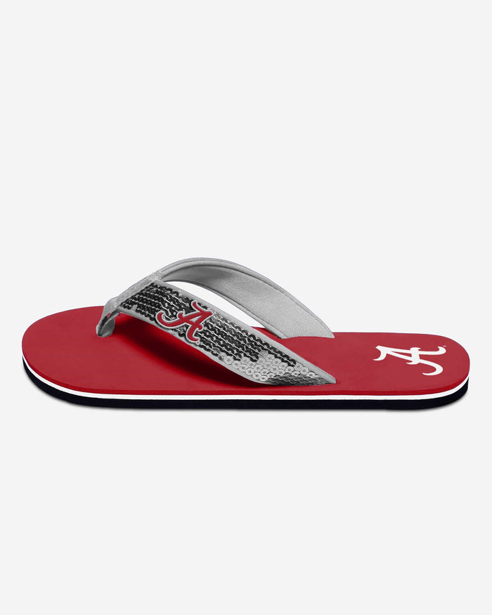 Alabama Crimson Tide Womens Sequin Flip Flop FOCO - FOCO.com