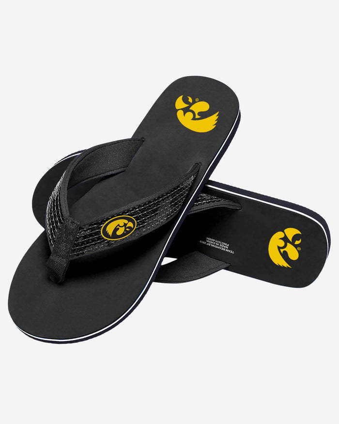 Iowa Hawkeyes Womens Sequin Flip Flop FOCO - FOCO.com