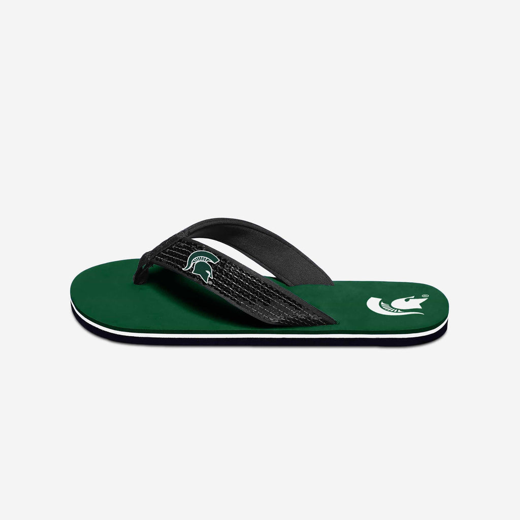 Michigan State Spartans Womens Sequin Flip Flop FOCO - FOCO.com