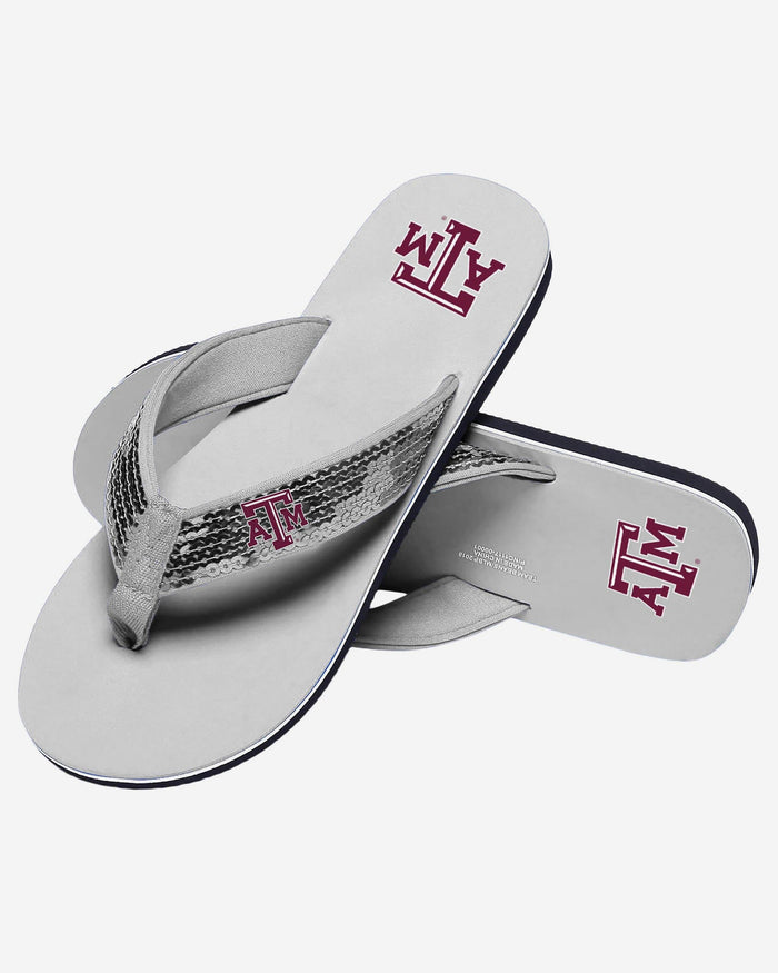 Texas A&M Aggies Womens Sequin Flip Flop FOCO - FOCO.com