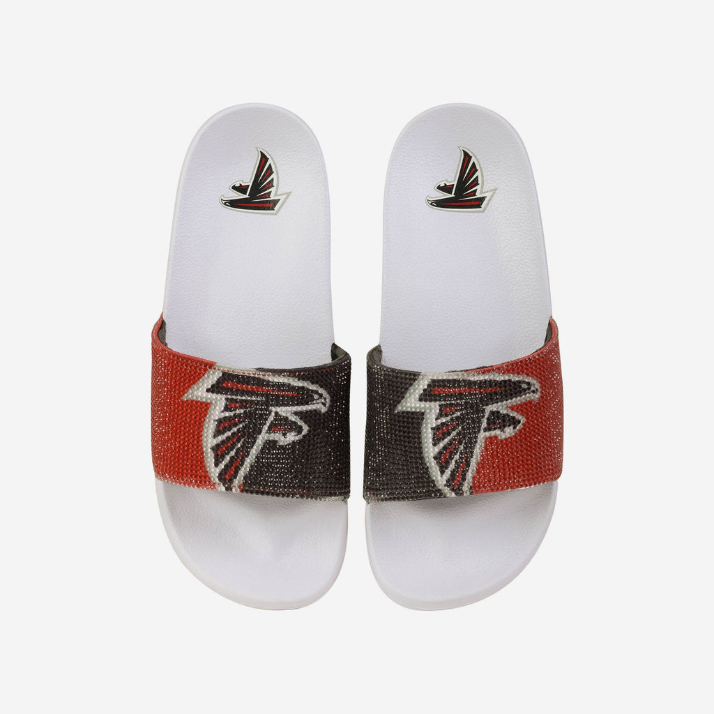 Atlanta Falcons Womens Big Logo Shimmer Slide FOCO S - FOCO.com