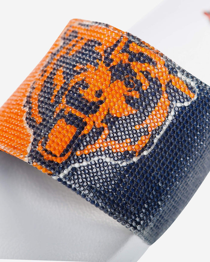 Chicago Bears Womens Big Logo Shimmer Slide FOCO - FOCO.com