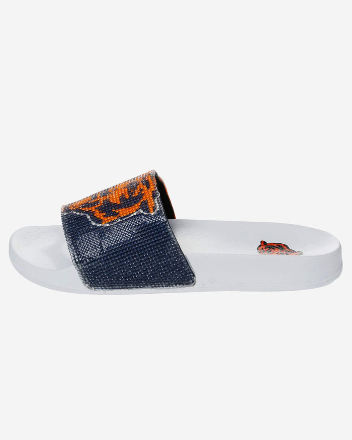 Chicago Bears Womens Big Logo Shimmer Slide FOCO - FOCO.com