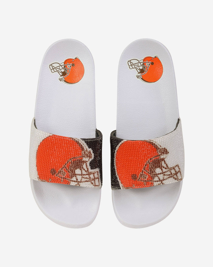 Cleveland Browns Womens Big Logo Shimmer Slide FOCO S - FOCO.com