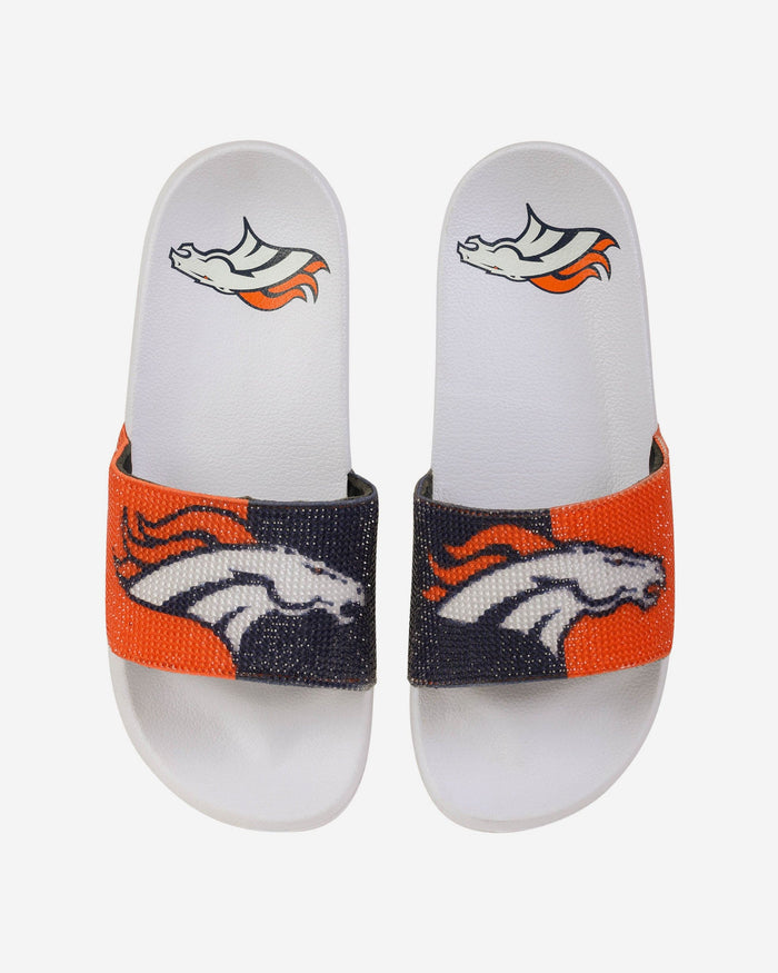 Denver Broncos Womens Big Logo Shimmer Slide FOCO S - FOCO.com