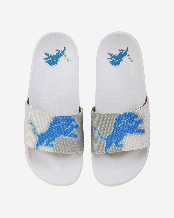 Detroit Lions Womens Big Logo Shimmer Slide FOCO S - FOCO.com