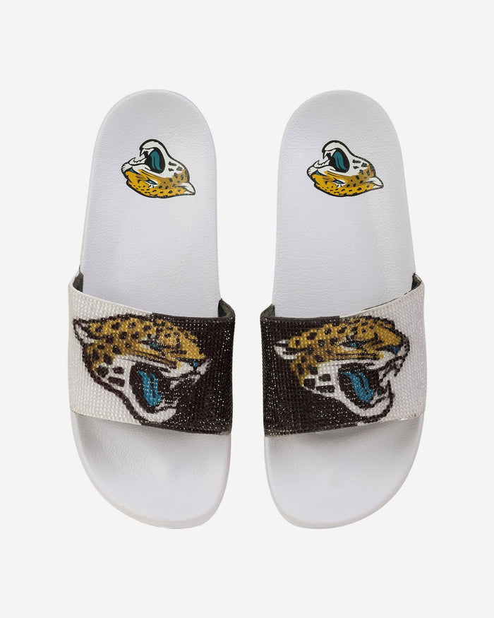 Jacksonville Jaguars Womens Big Logo Shimmer Slide FOCO S - FOCO.com