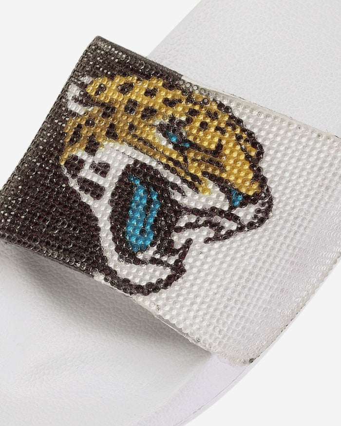 Jacksonville Jaguars Womens Big Logo Shimmer Slide FOCO - FOCO.com