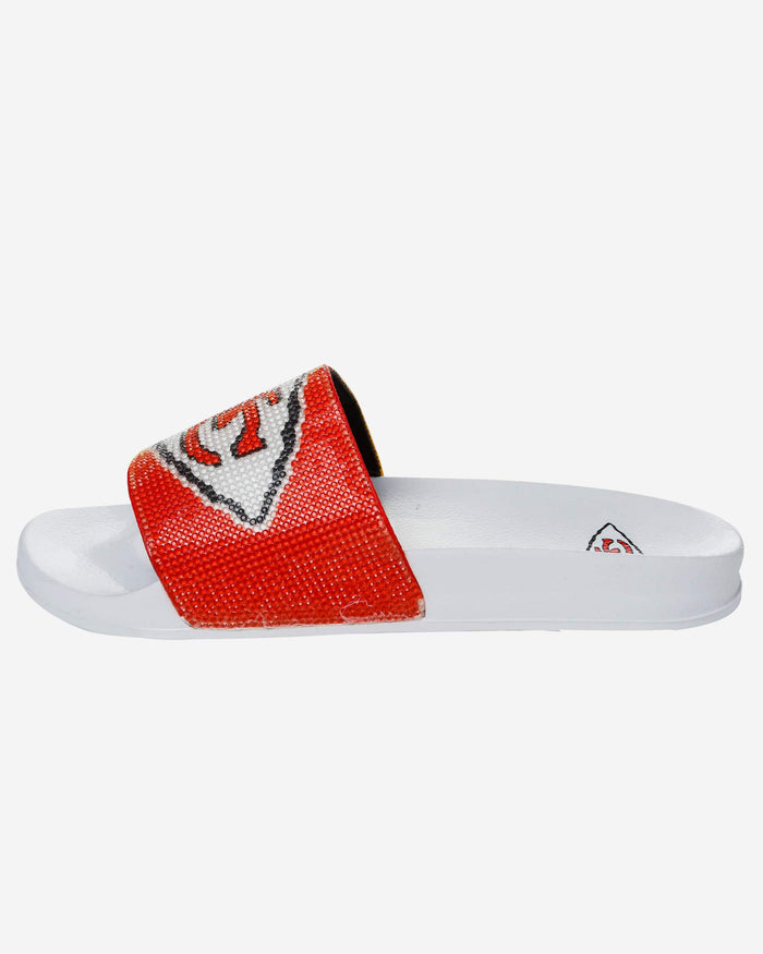 Kansas City Chiefs Womens Big Logo Shimmer Slide FOCO - FOCO.com