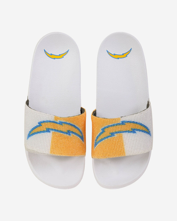 Los Angeles Chargers Womens Big Logo Shimmer Slide FOCO S - FOCO.com