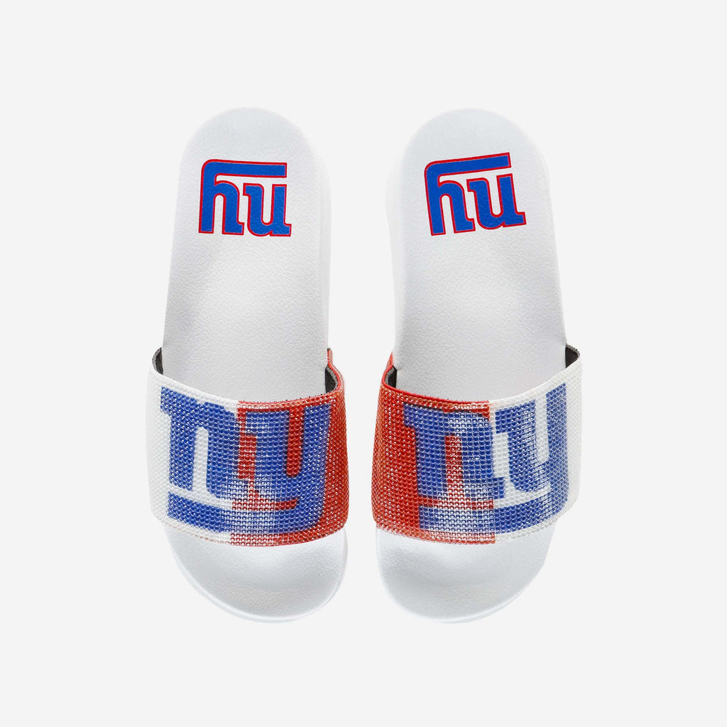 New York Giants Womens Big Logo Shimmer Slide FOCO S - FOCO.com