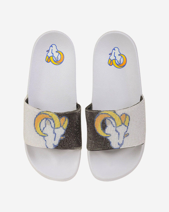 Los Angeles Rams Womens Big Logo Shimmer Slide FOCO S - FOCO.com