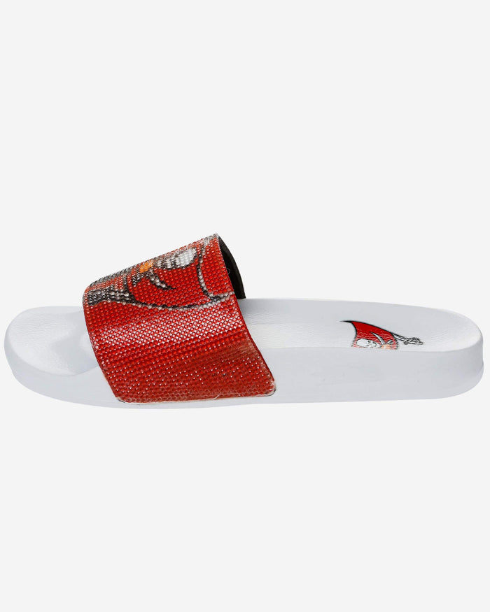 Tampa Bay Buccaneers Womens Big Logo Shimmer Slide FOCO - FOCO.com